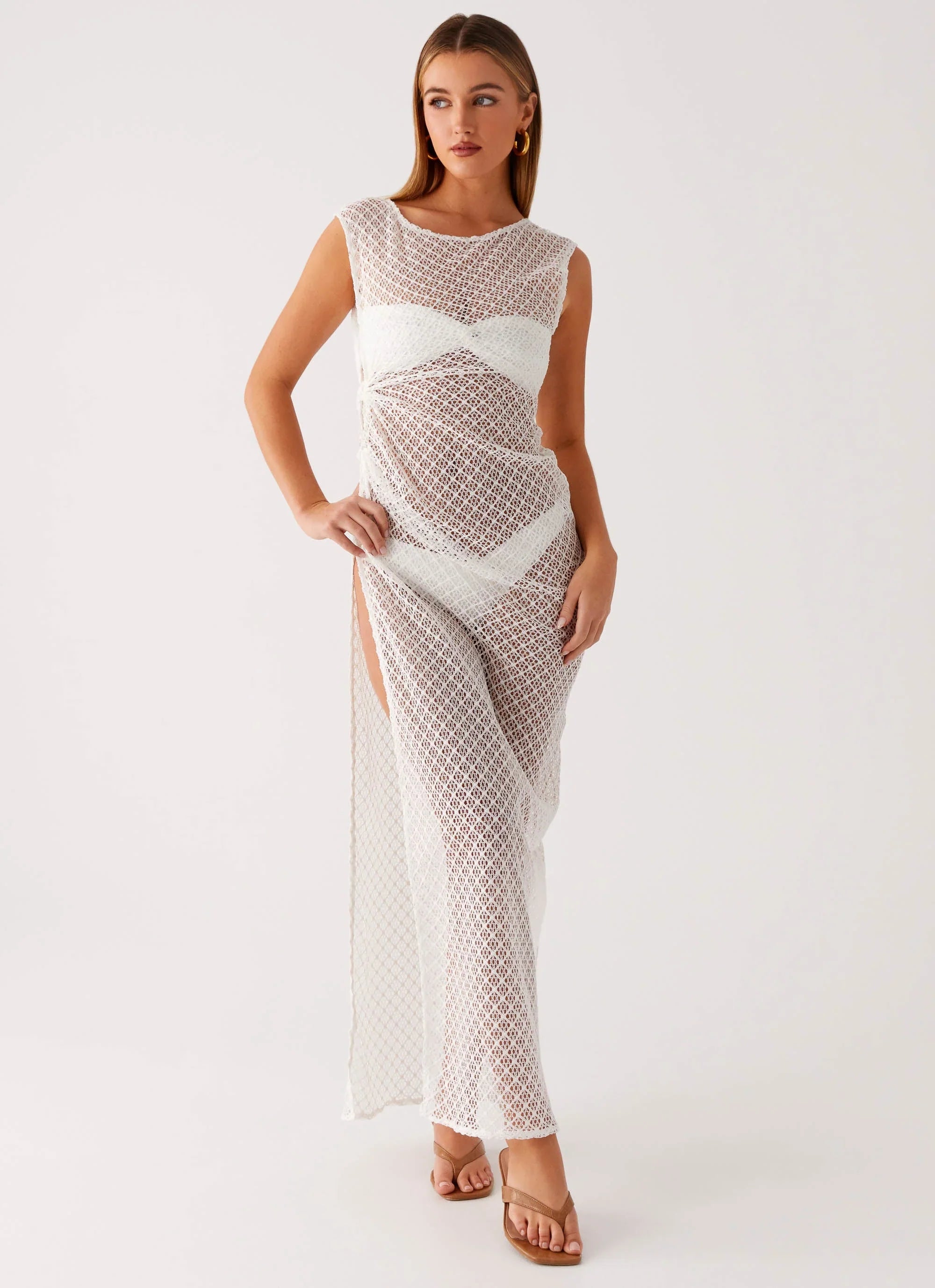 Maeva Maxi Dress White