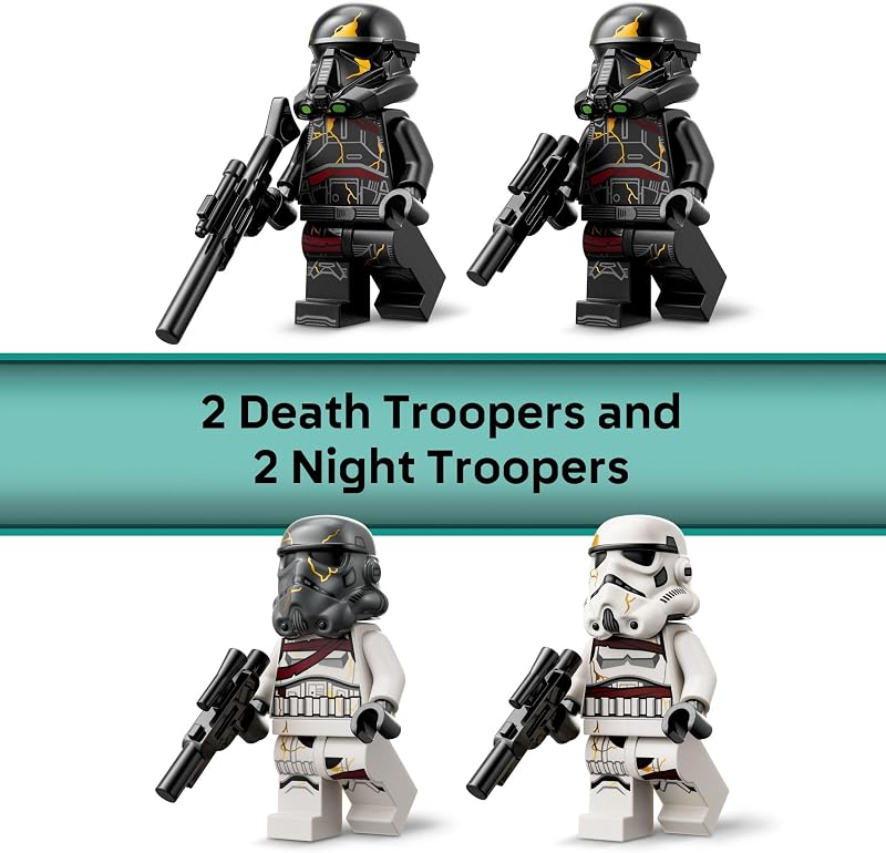 LEGO Star Wars Death Trooper Night Trooper Battle Pack Kids Toy Building Set for Pretend Play Ahsoka Series Model Kit for Boys and Girls Ages 6 Birthday Gift Idea for Movie Fans 75412
