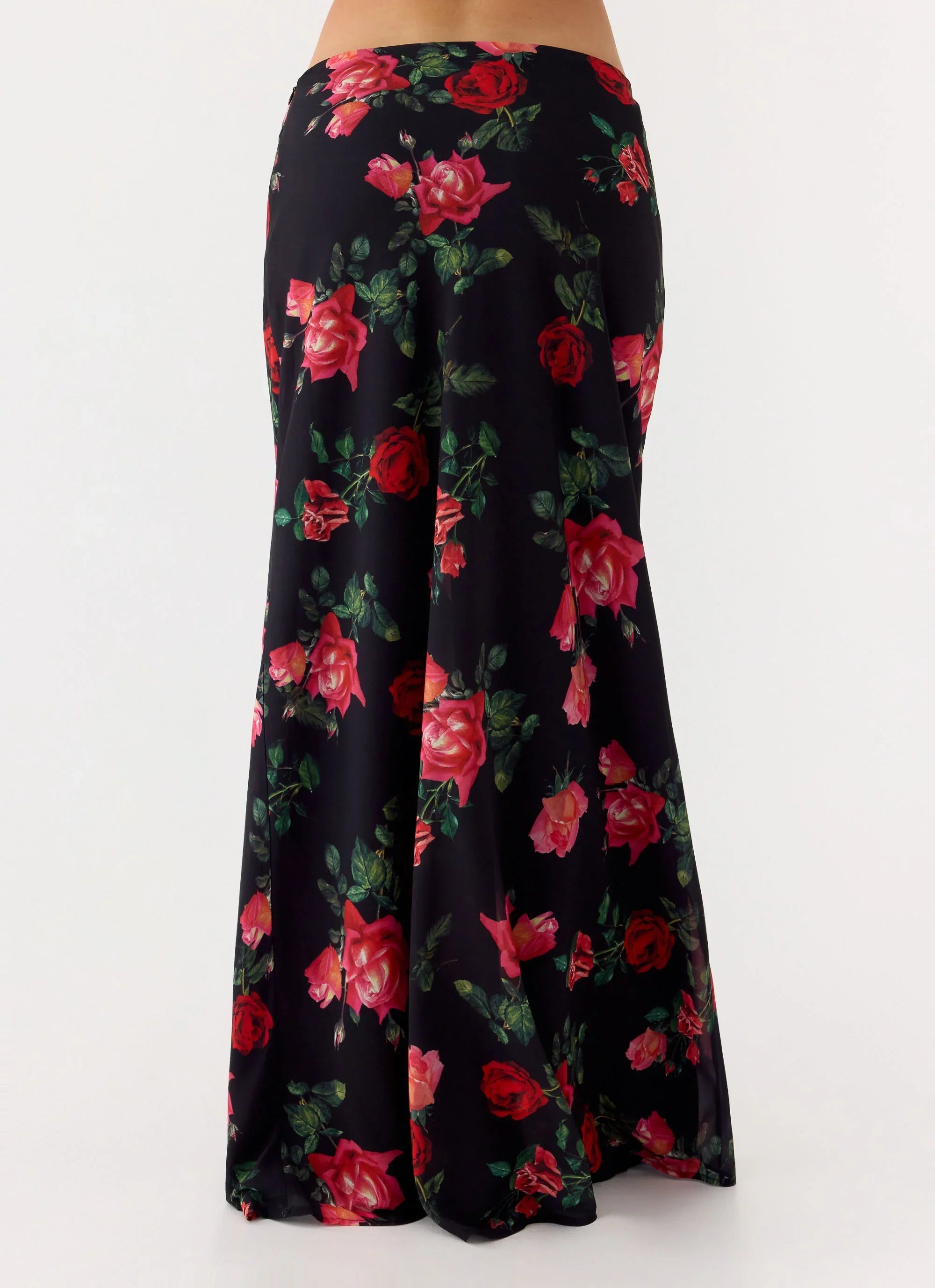 Star Girl Chiffon Maxi Skirt Midnight Bloom