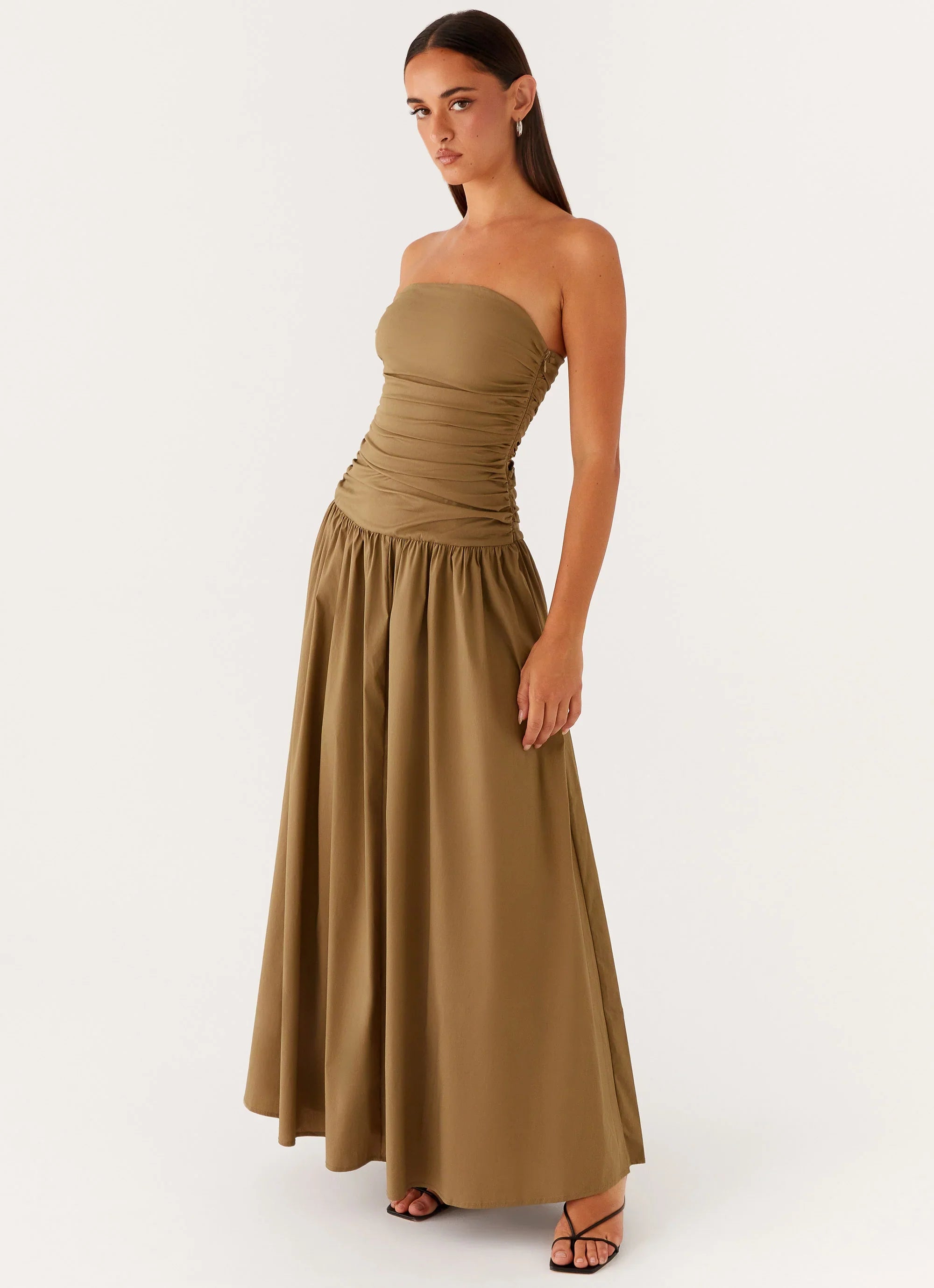 Carmel Maxi Dress Khaki