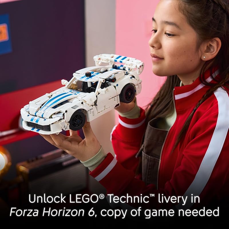 LEGO Technic Dodge Viper GTS R Sports Car 42234 Building Toys for Boys Girls Ages 10 Toy Car for Display for Bedroom or Book Shelf 805 pieces Gifts for Kids