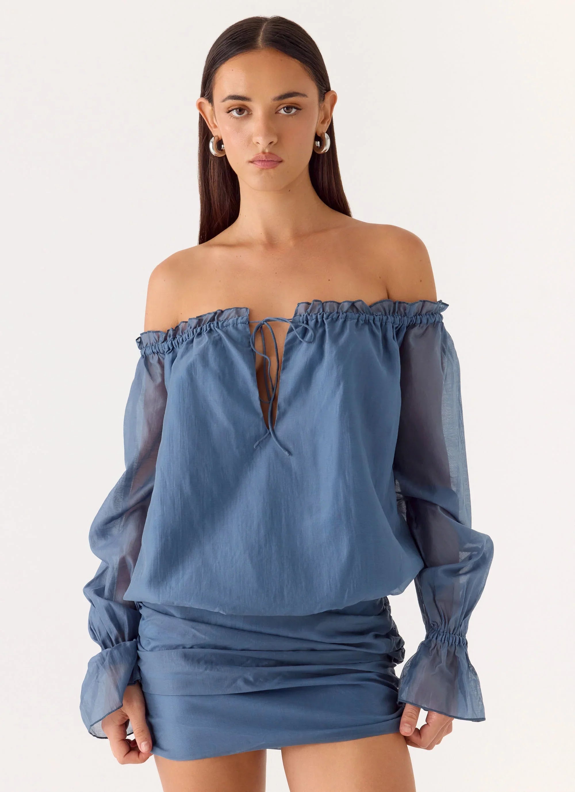 Tedara Mini Dress Washed Navy