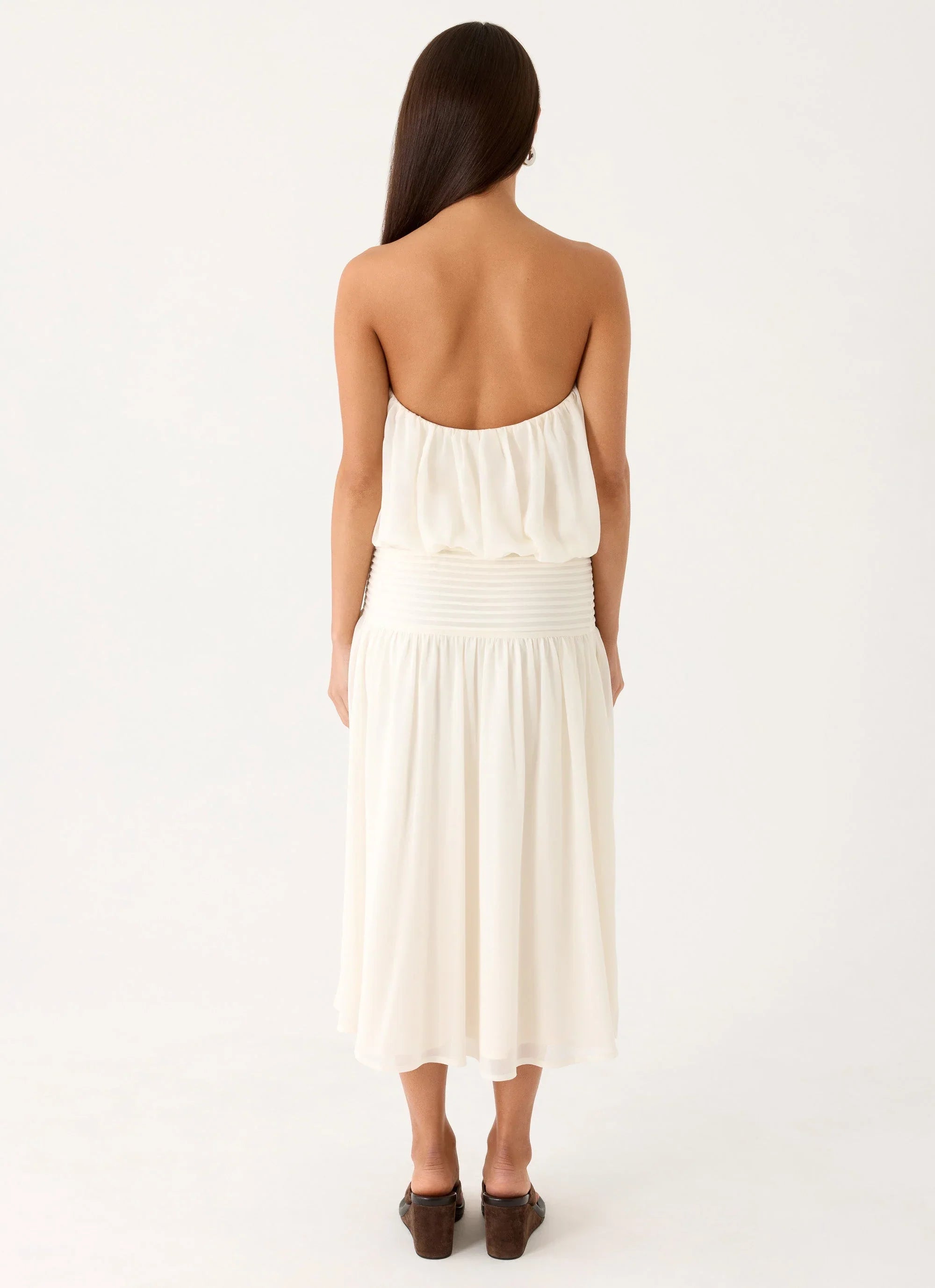 Calanthe Midi Dress Ivory