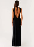 lyria Mesh Maxi Dress Black