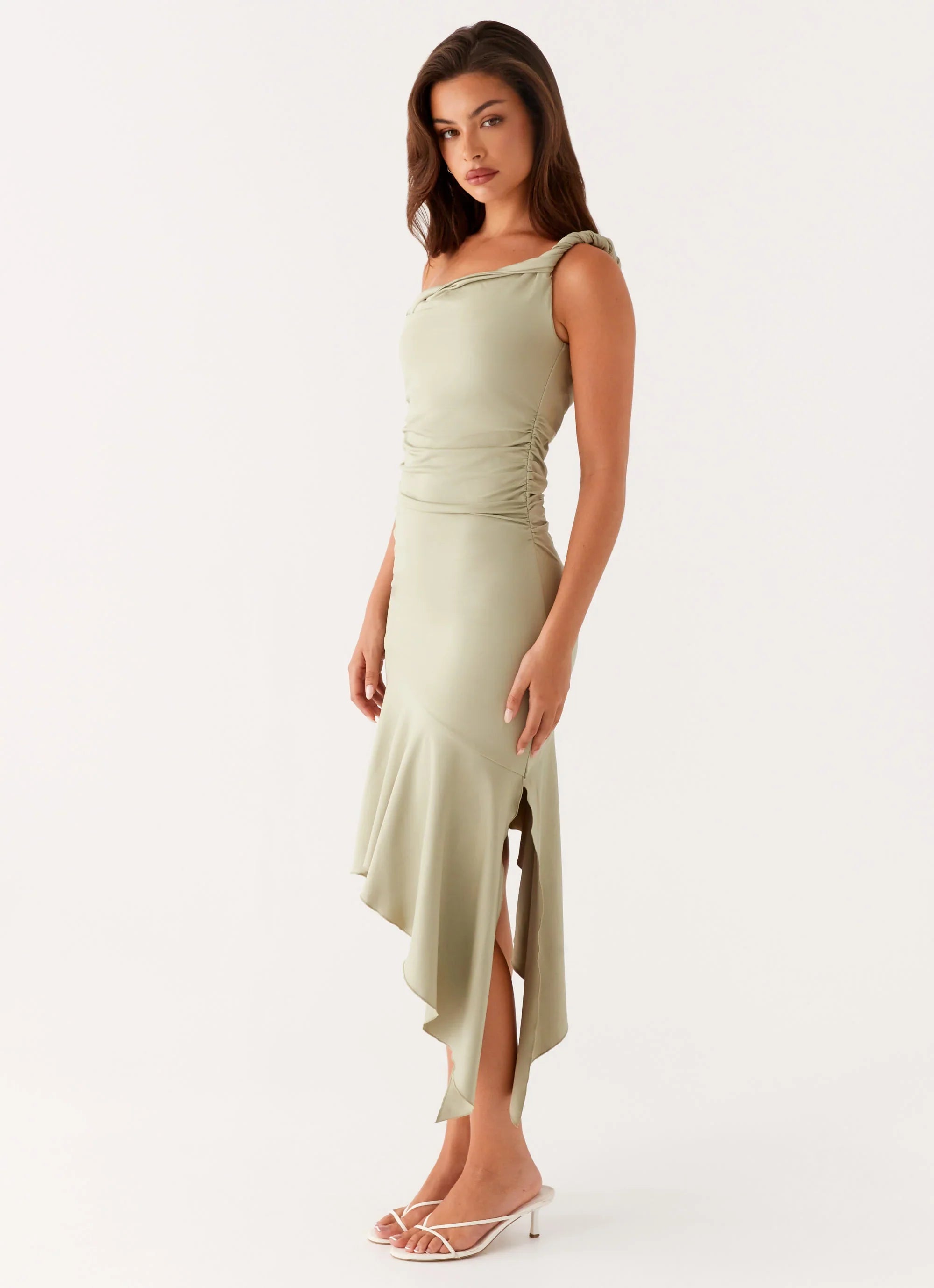 Huntah Midi Dress Sage