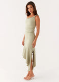 Huntah Midi Dress Sage