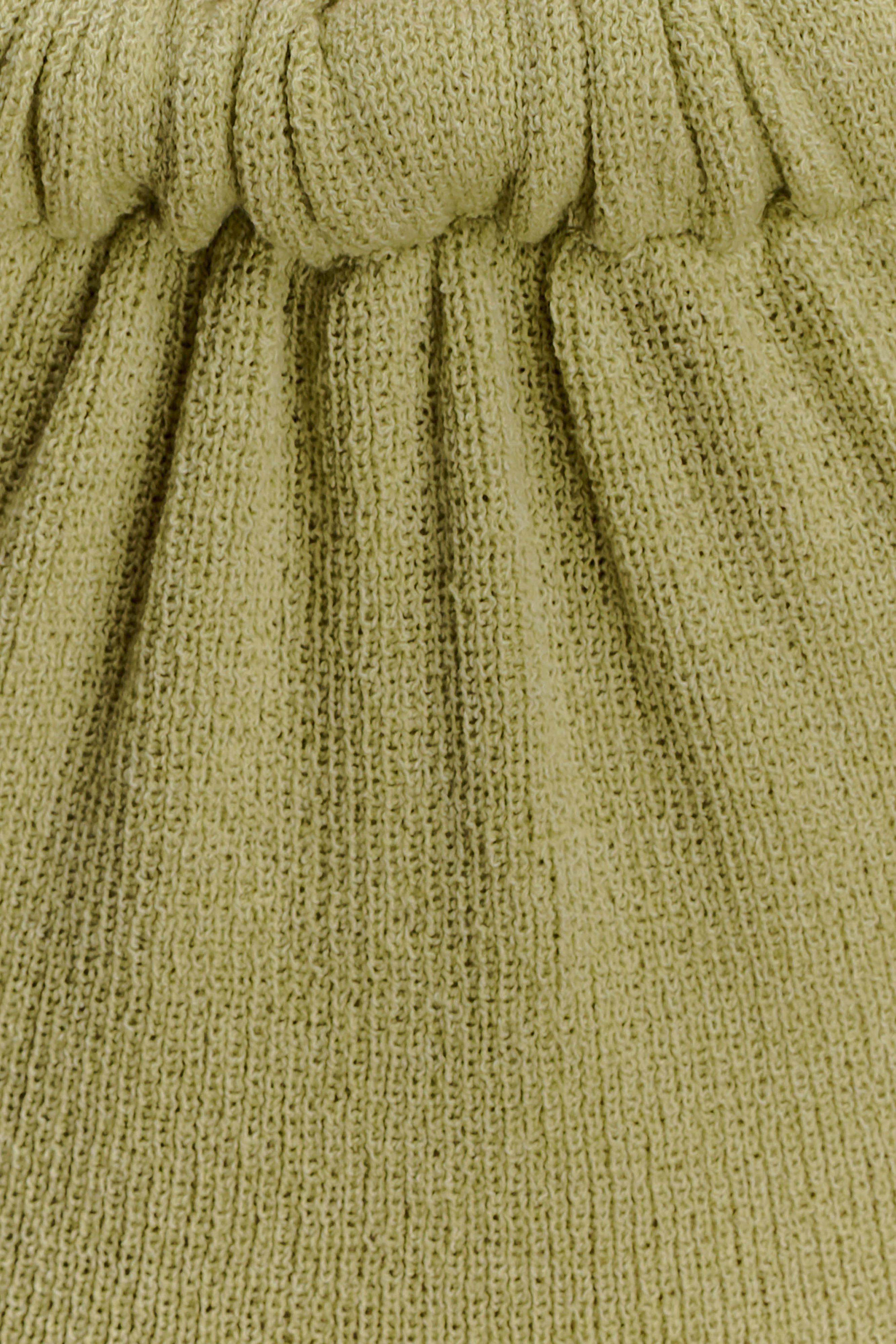 Theresea Halter Knit Maxi Dress Light Olive