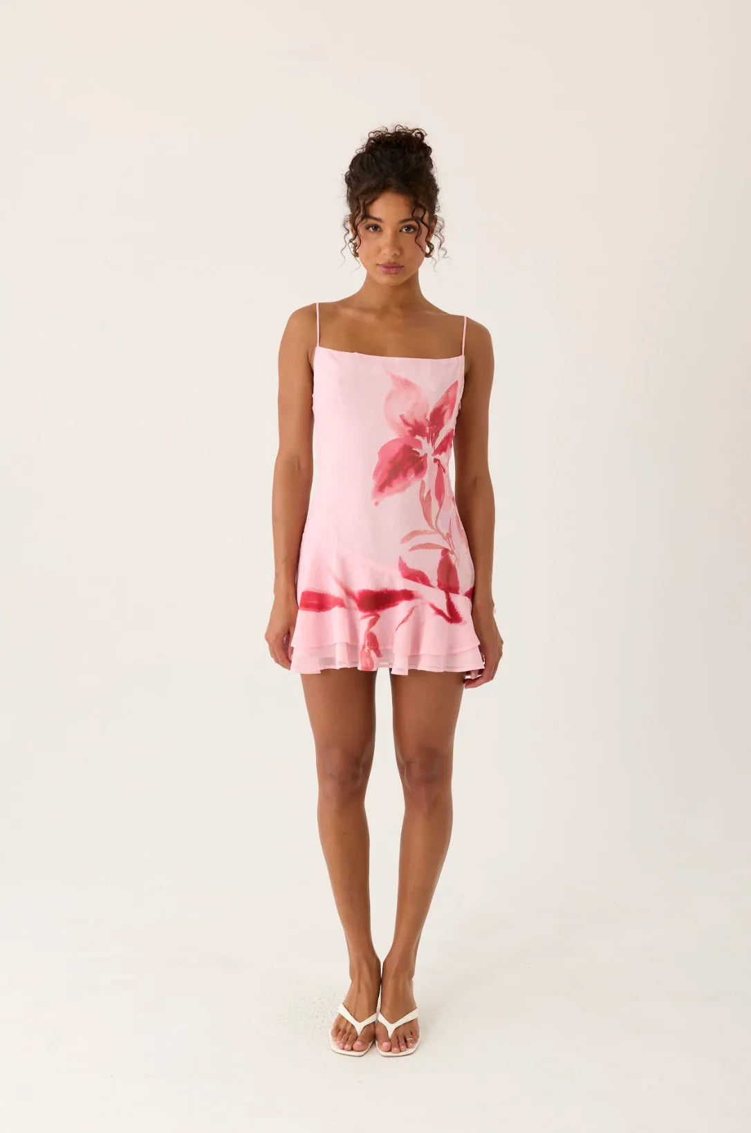 Marisolana Mini Dress Pink Petal