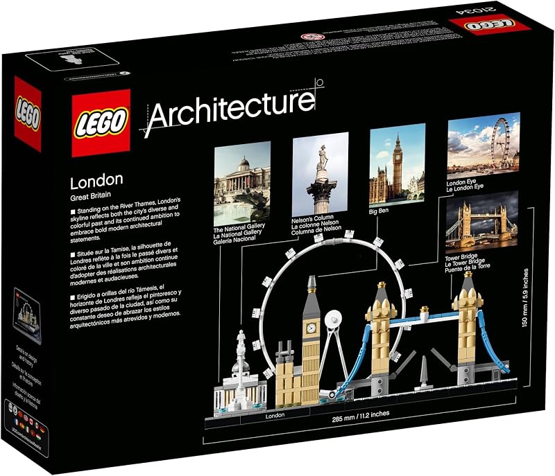 LEGO Architecture London Skyline Collection 21034 Building Set Model Kit and Gift for Kids and Adults 468 pieces