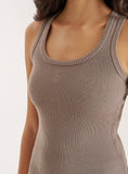 Olive Knitted 4th Vest Top