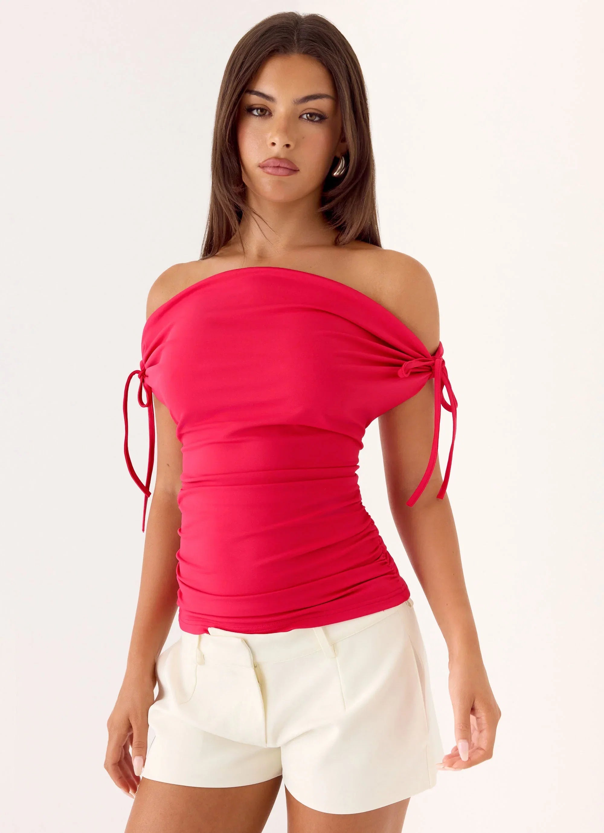 Kenia Multi Wear Top Magenta Red