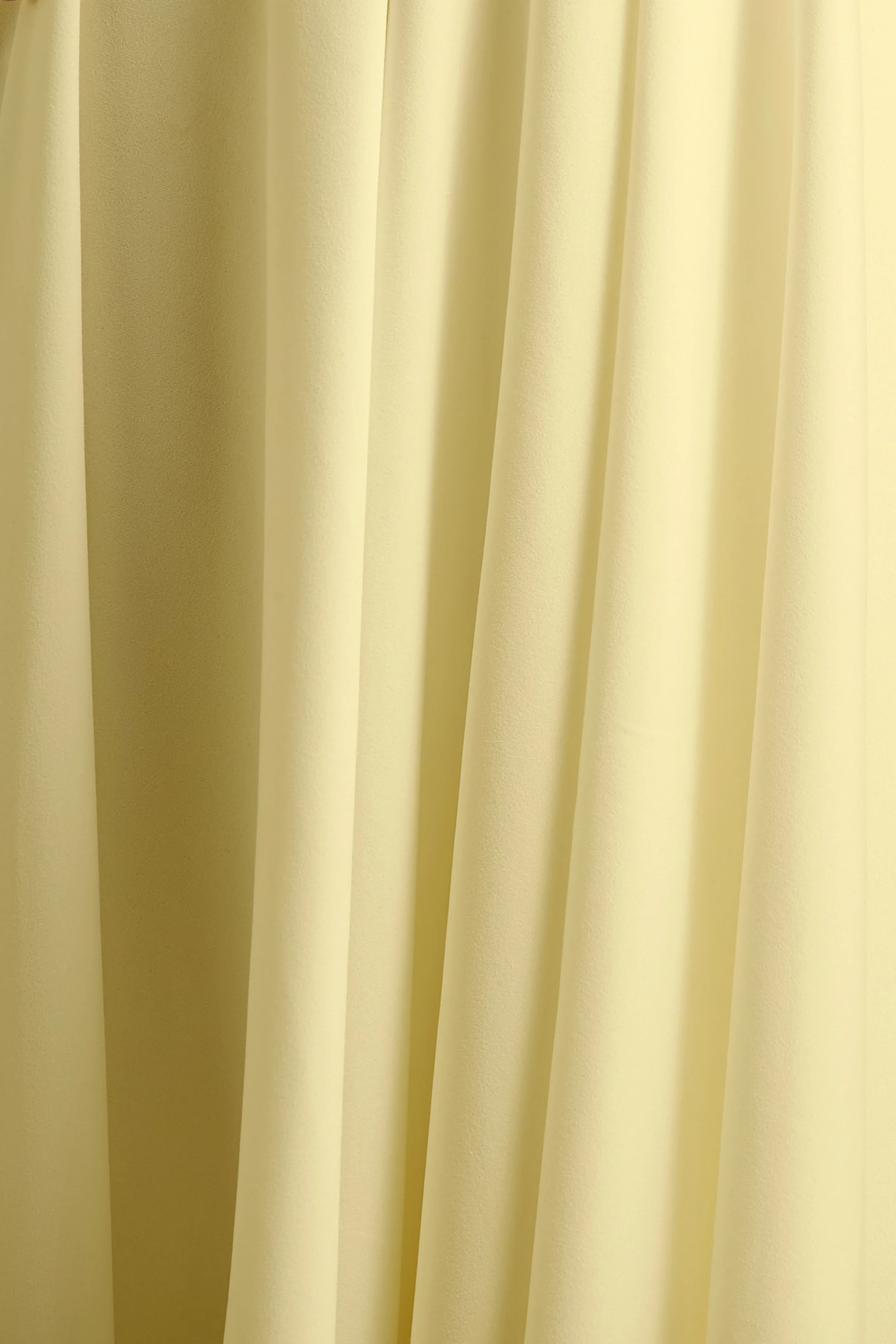 Parina Lemon Strappy Volume Hem Midi Dress
