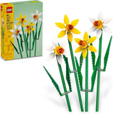 LEGO Daffodils Building Toy for Kids Girls and Boys Ages 8 Birthday Gift for Kids Artificial Daffodil for Bedroom Decor and Display 40747