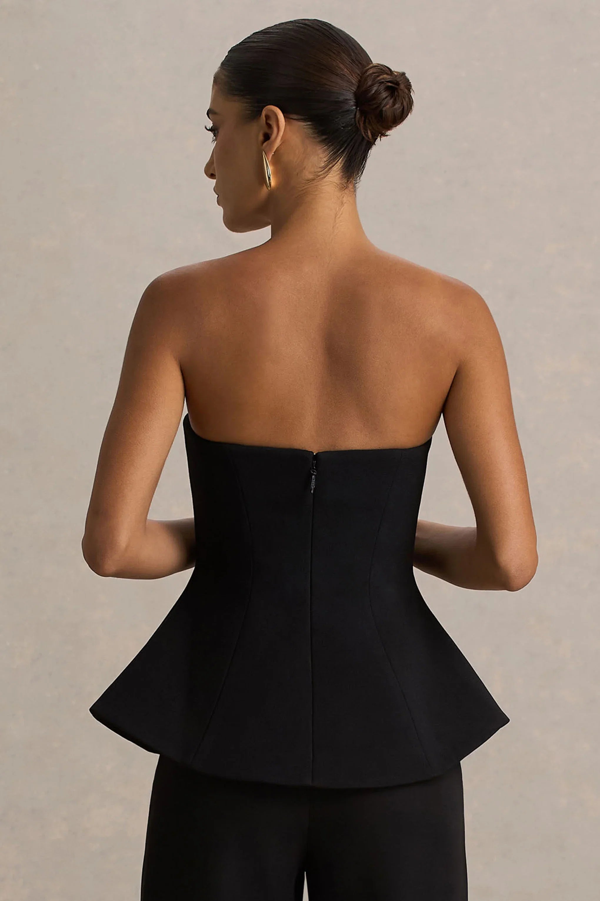 Gifted Black Bandeau Corset Top