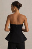 Gifted Black Bandeau Corset Top