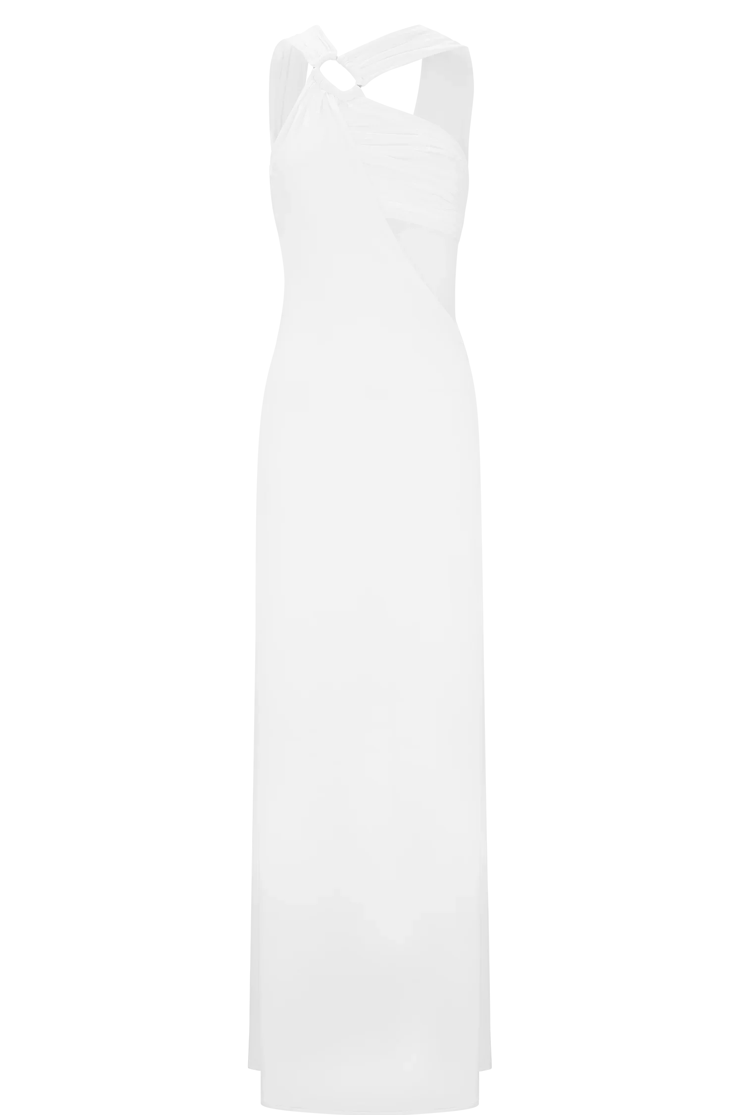 Lottie Slinky Maxi Dress With Split White