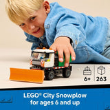 LEGO City Snowplow Truck Building Toy for Kids Pretend Play Vehicle for Boys Girls Ages 5 Toy Truck W Movable Plow Driver Minifigure Gift Idea for Birthdays 60490