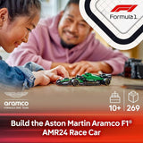 LEGO Speed Champions Aston Martin Aramco F1 AMR24 Race Car Toy Building Set for Kids Boys Girls Ages 10 Toy Car for F1 Fans Gift Idea for Birthday 77245