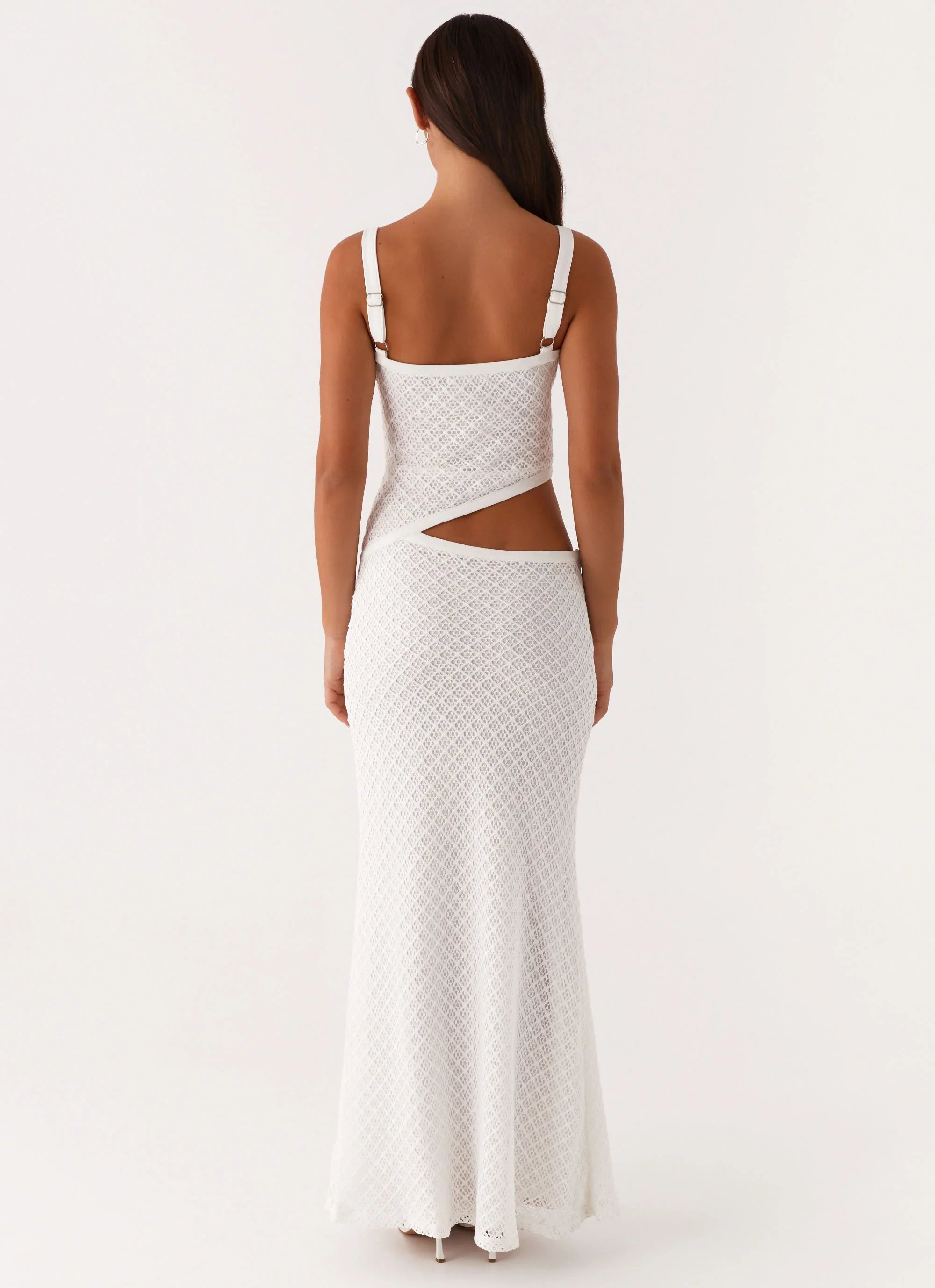 Jocelyn Maxi Dress White Crochet