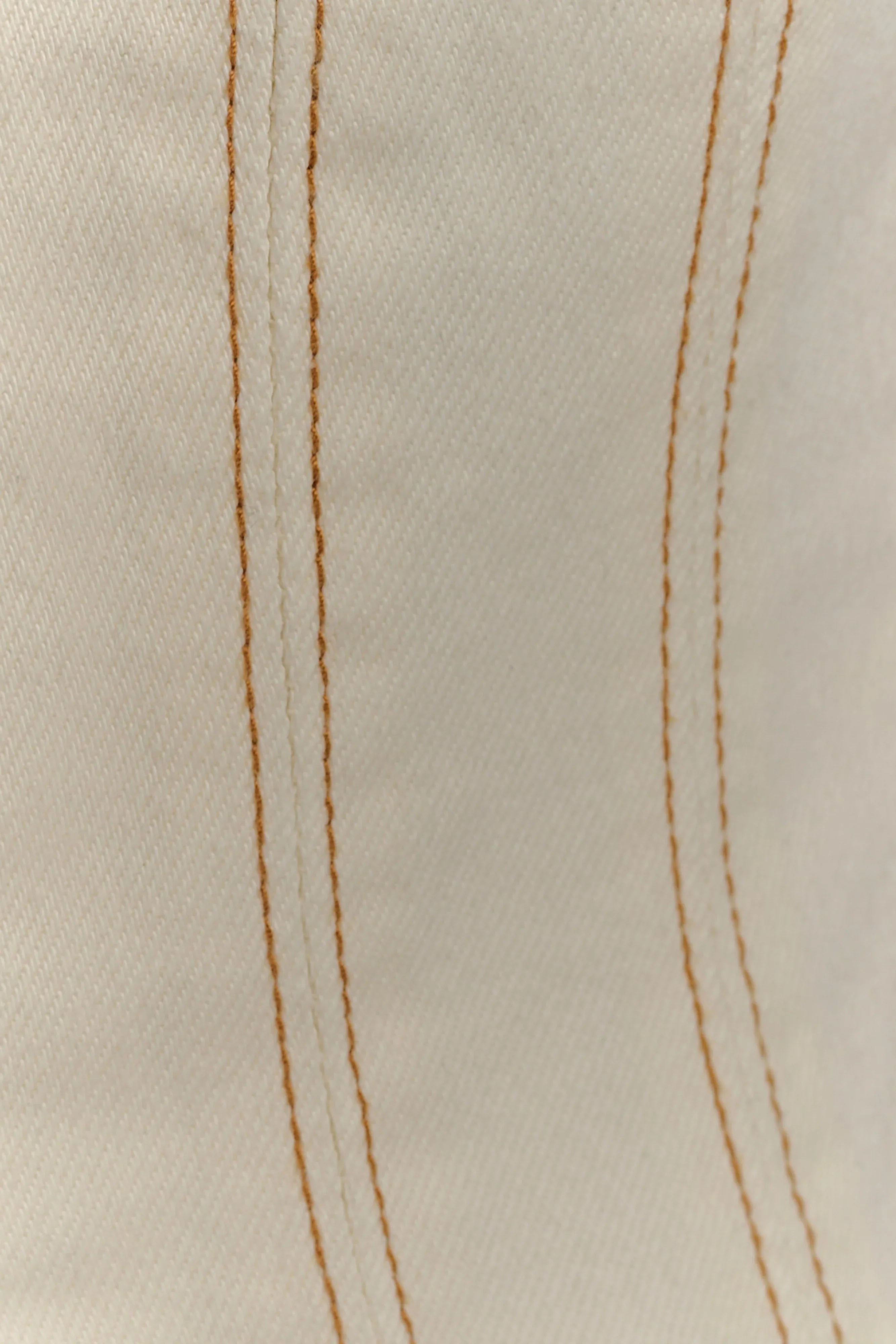 Loretta Cap Sleeve Denim Top Ecru