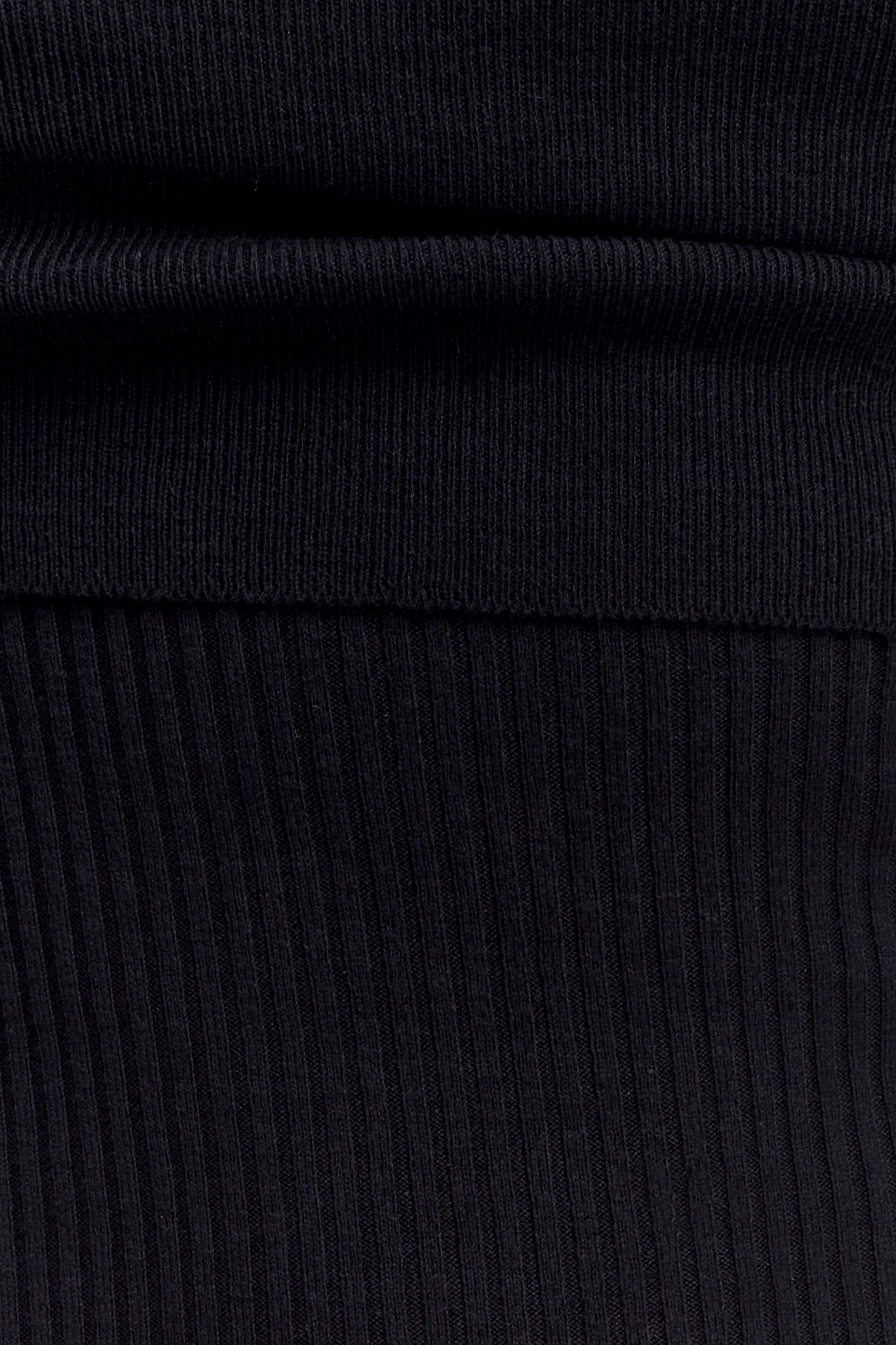 Zandie Cashmere Blend Knit Midi Dress Black