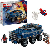 LEGO Marvel Spider Man Prison Transport Chase Super Hero Building Toy for Boys Girls Ages 8 Includes 4 Minifigures Spider Man Toy for Fans Gift for Birthdays 76349