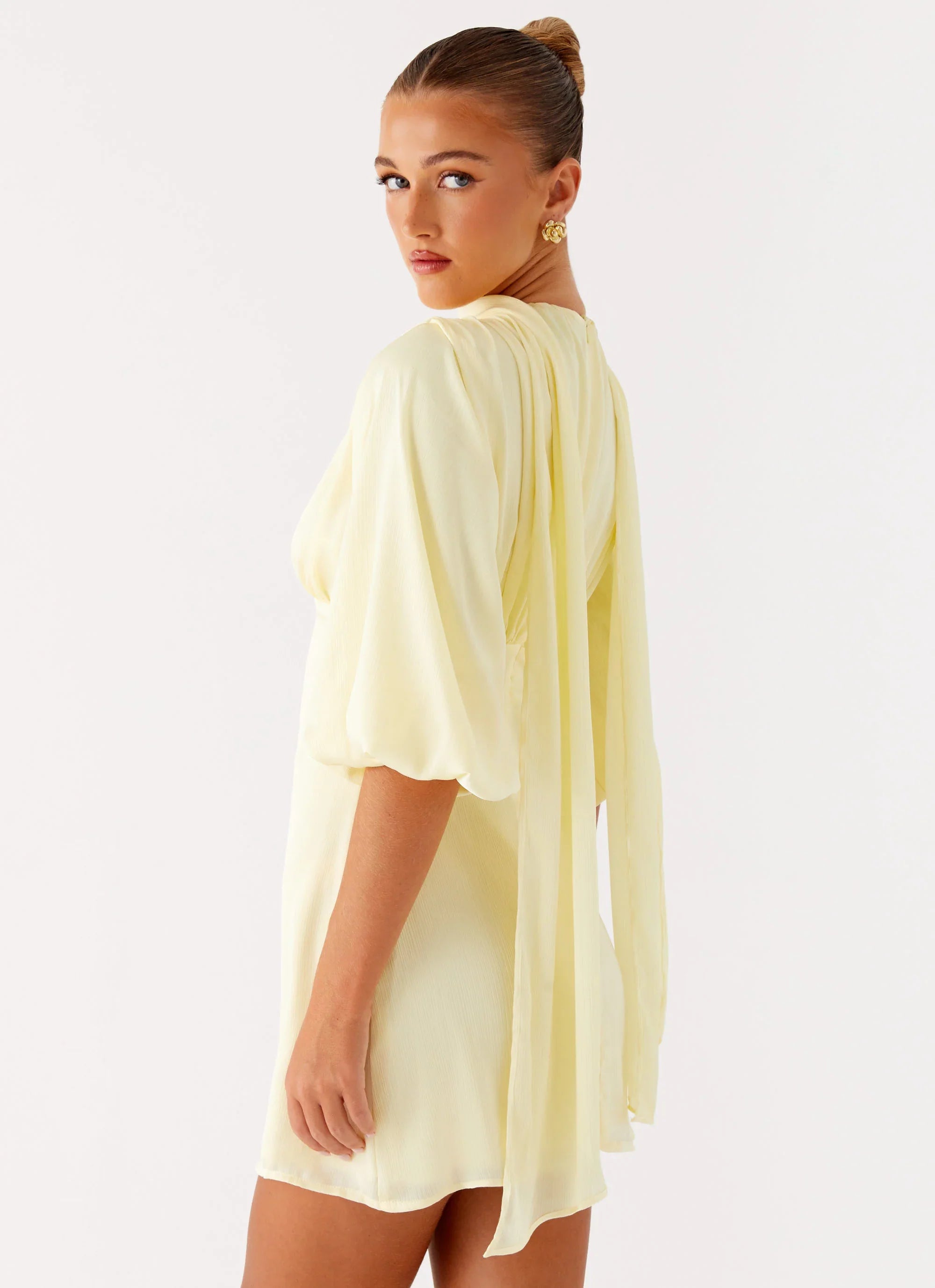 Mary Mini Dress Yellow