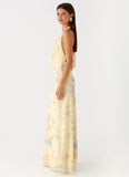 Tedder Halter Maxi Dress Spring Meadow