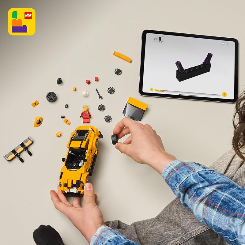 LEGO Speed Champions Porsche 911 GT3 RS Super Car Toy Model Kit Pretend Play Toy for Boys Girls Ages 9 Sports Car Building Set for Kids Racing Fans Gift Idea for Birthdays 77239