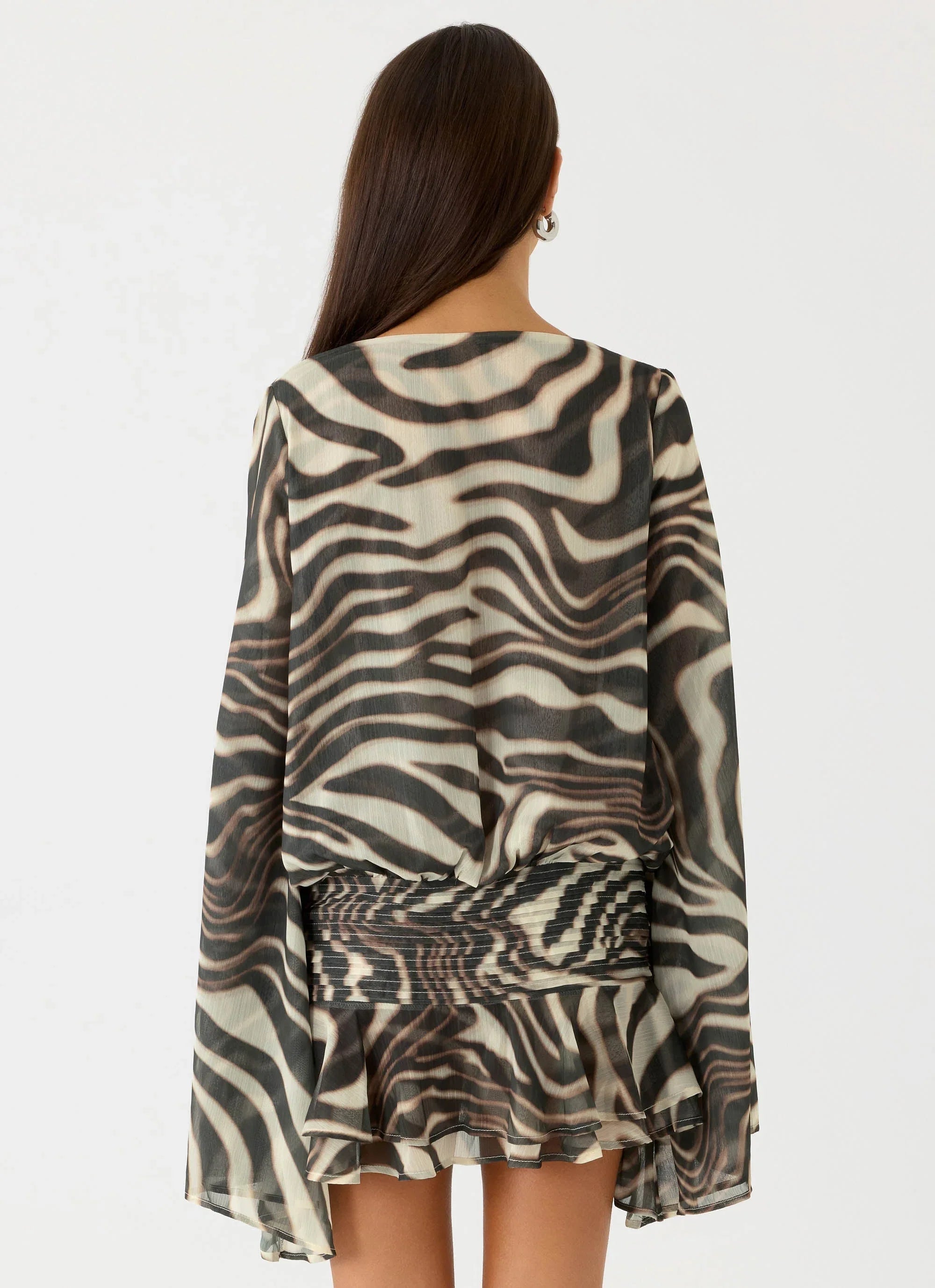 Elisana Mini Dress Zebra