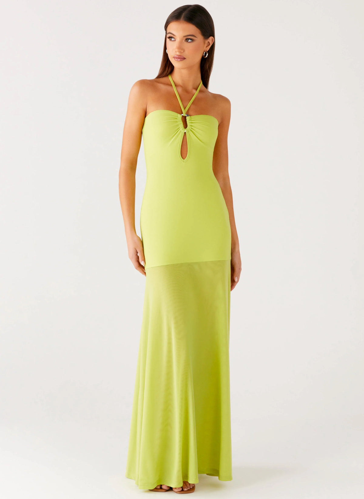 Claria Maxi Dress Lime