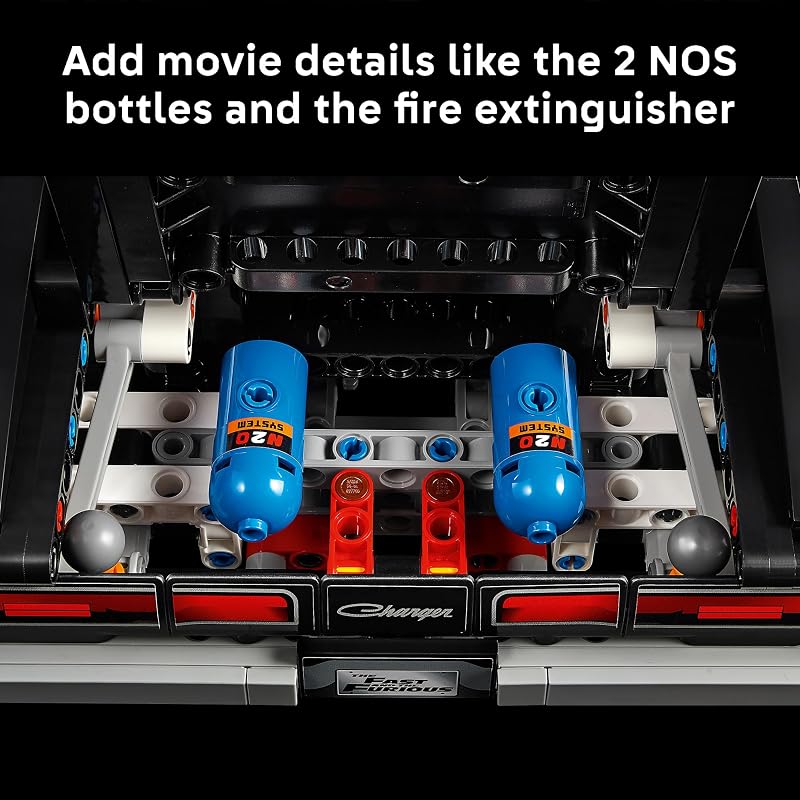 LEGO Technic Fast and Furious Dodge Charger R T Car 42231 Building Sets for Adults Ages 18 Highly Detailed Model Car Kit for Display 1516 pieces Gift for Fans of the Movie