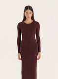Chocolate Embellished Knitted Long Sleeve Top