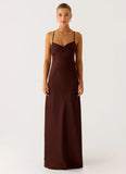 Joanie Maxi Dress Chocolate