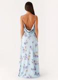 Liana Cowl Maxi Dress Print