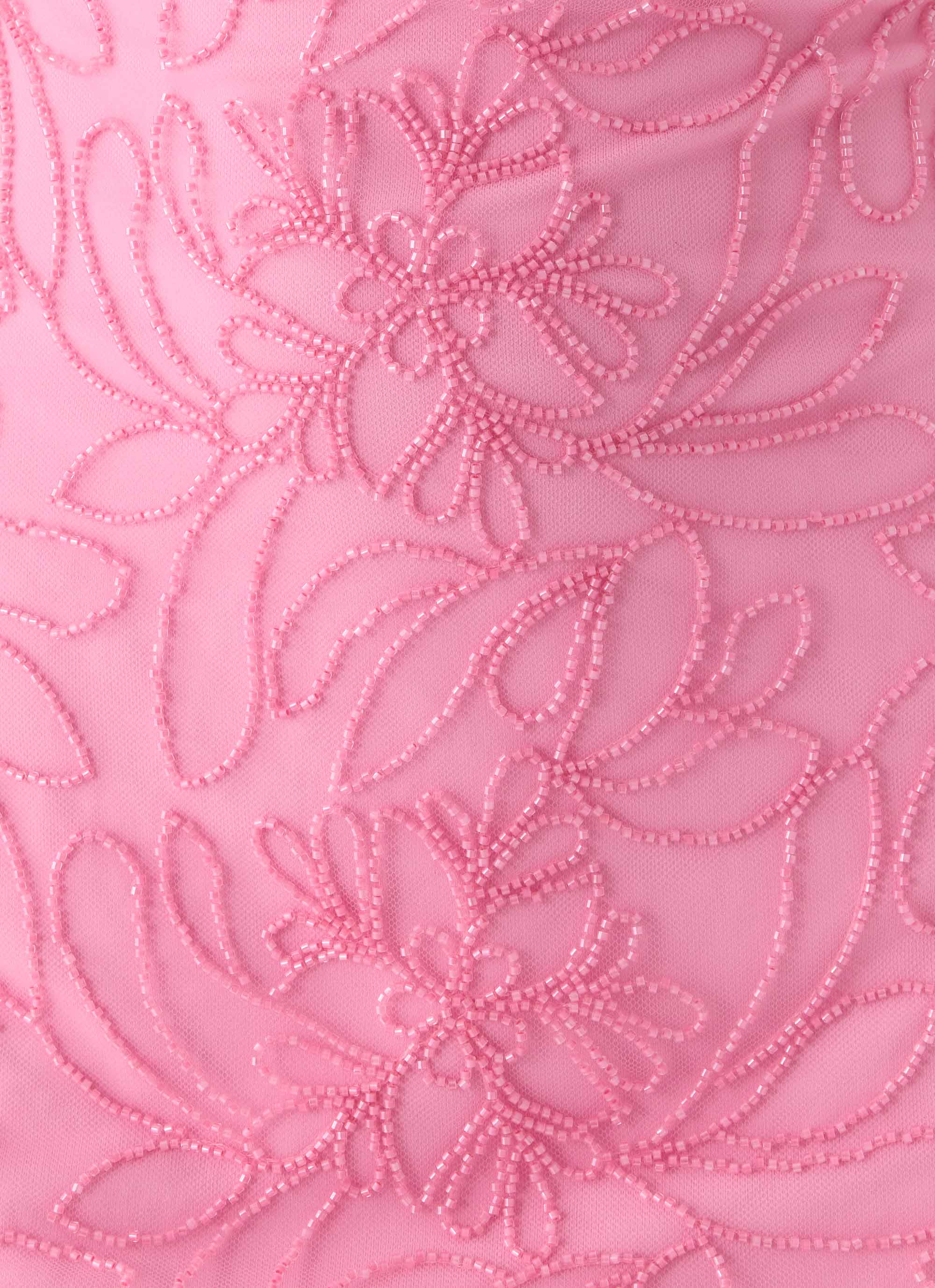 Dangerous Kind Beaded Mini Dress Pink