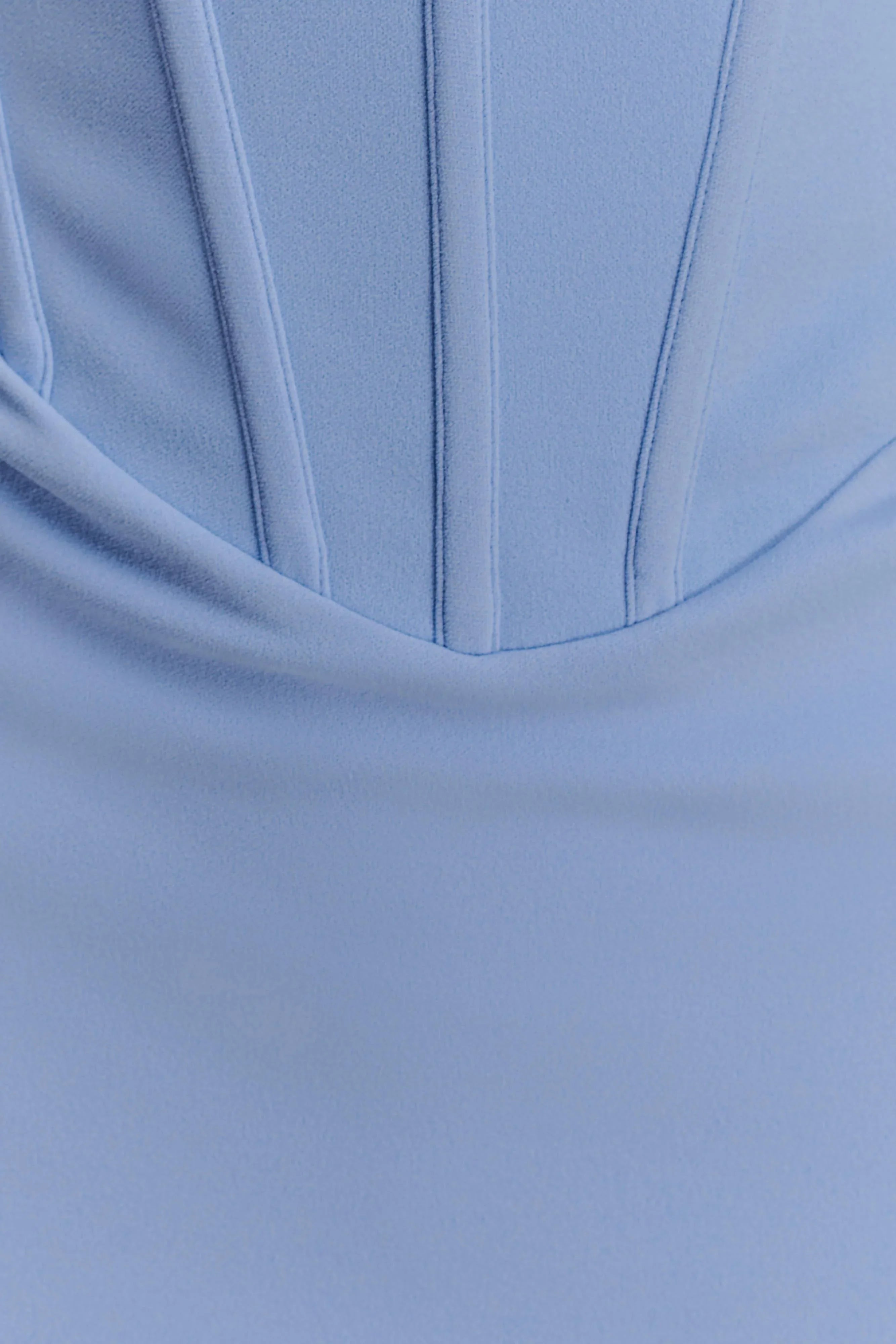 Luella Crepe Corset Maxi Dress Cornflower Blue