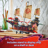 LEGO NINJAGO The Temple Bounty Building Toy Multi Level Boat W 6 Ninja Toy Minifigures for Kids Ages 14 Model Building Kit with Display Stand Dragons Rising Gift for Teen Boys Girls 71848