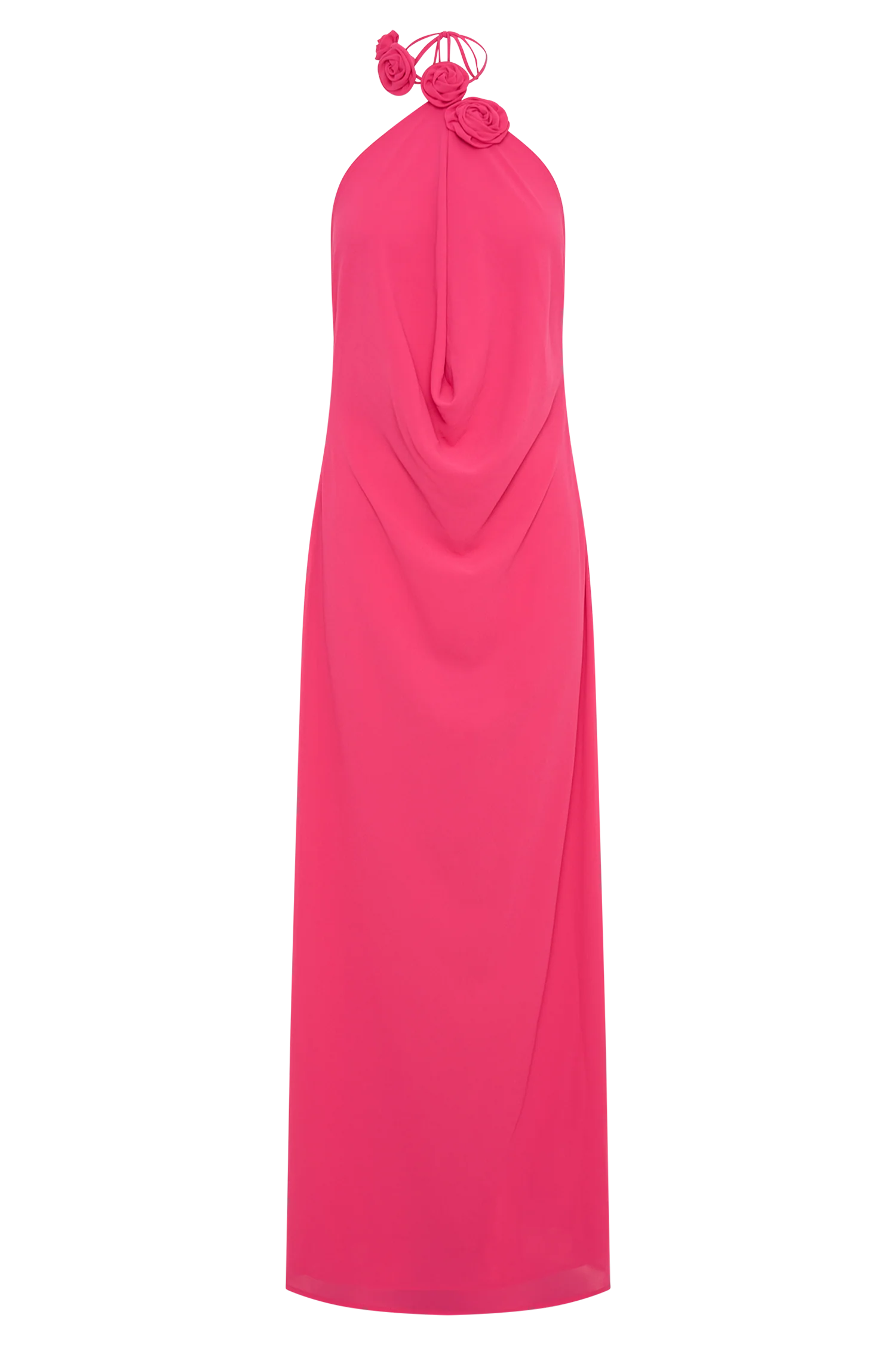 Rosalia Cowl Neck Maxi Dress Raspberry
