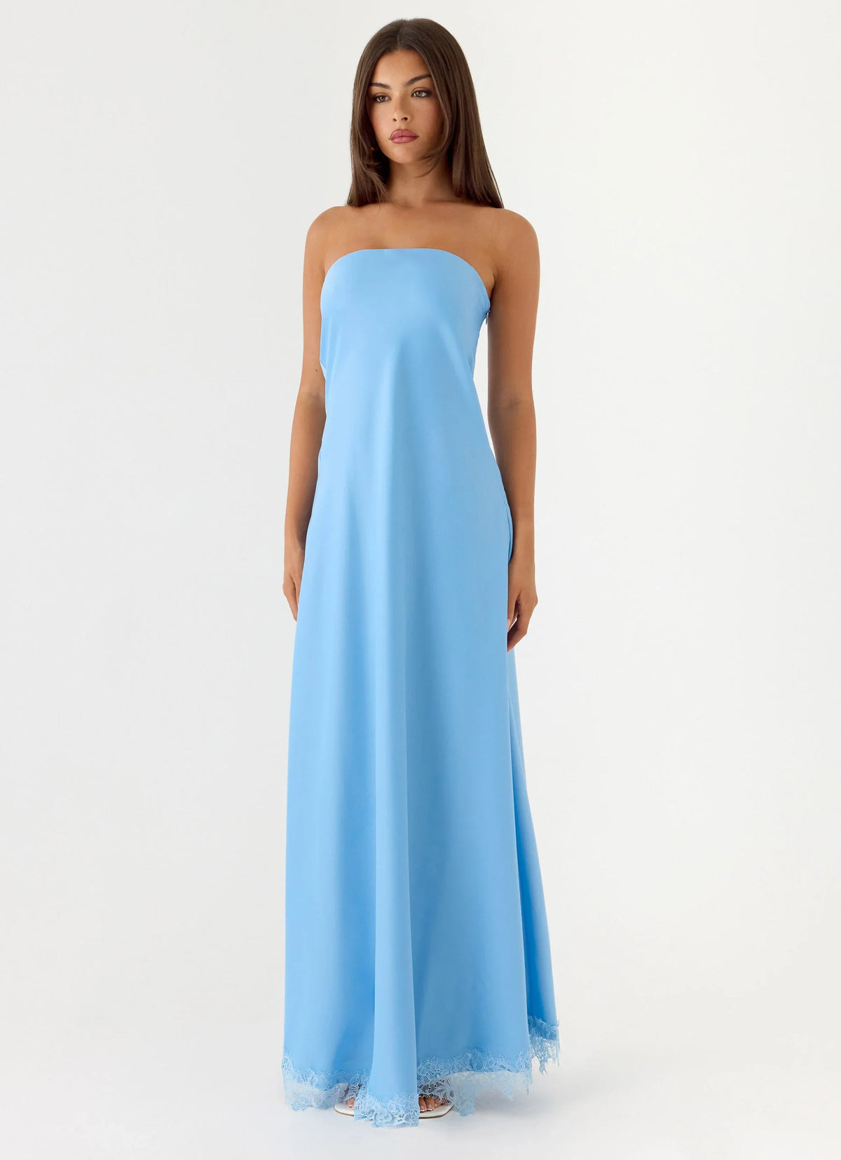 Yanina Strapless Maxi Dress Blue