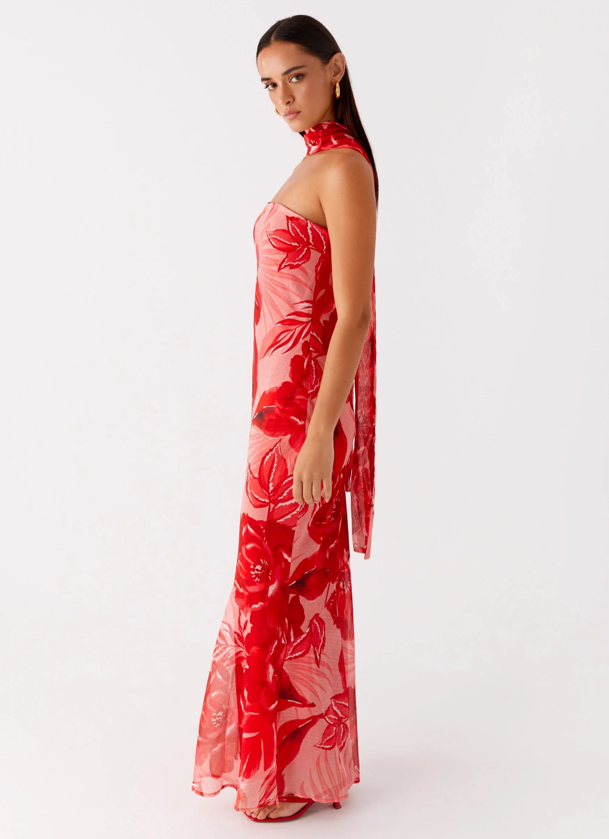 Under The Pagoda Maxi Dress Sicily Sunsets Print