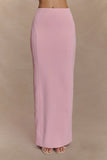 Alma High Waist Maxi Skirt Candy Pink