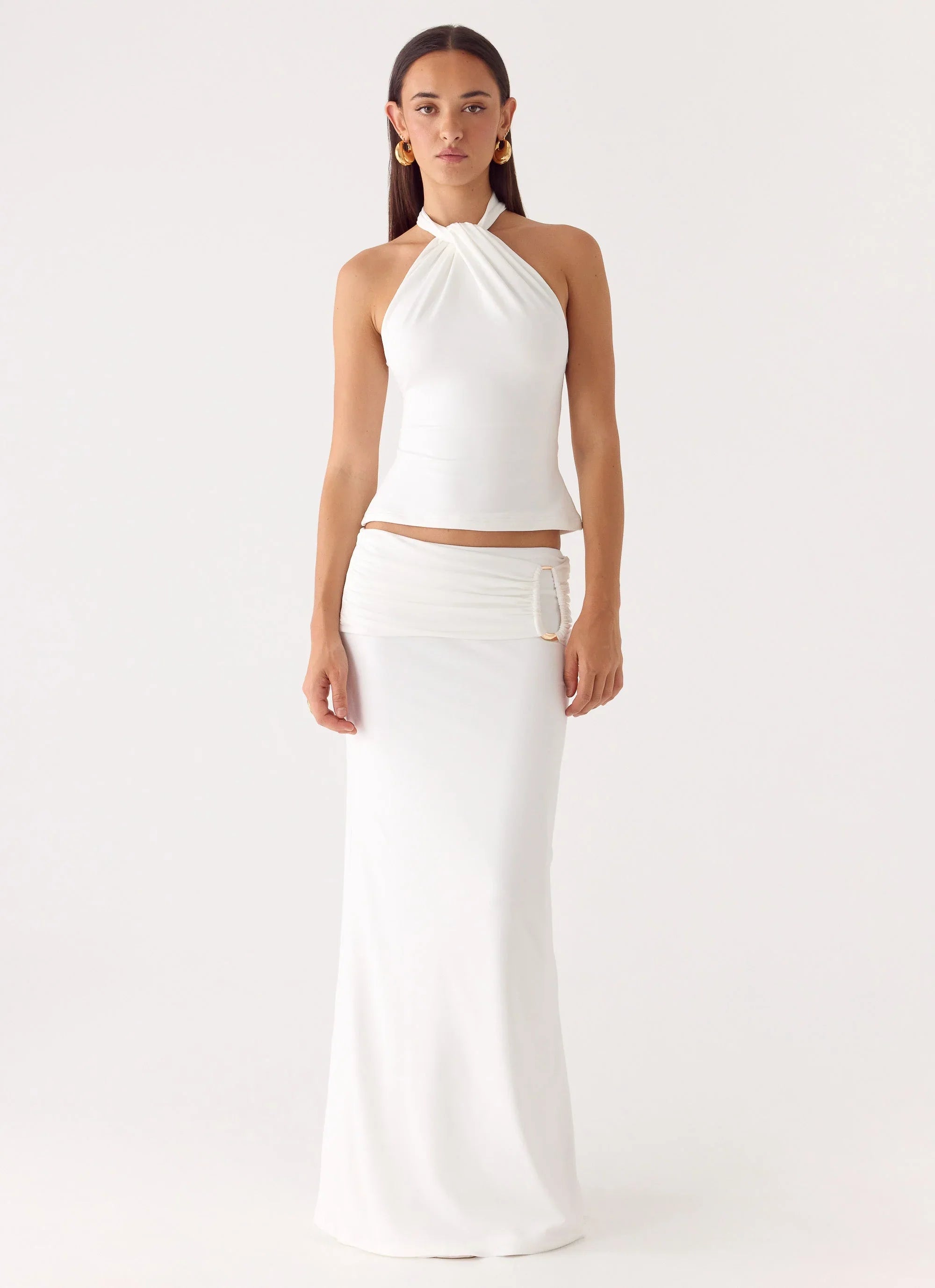 Rosanna Maxi Skirt White