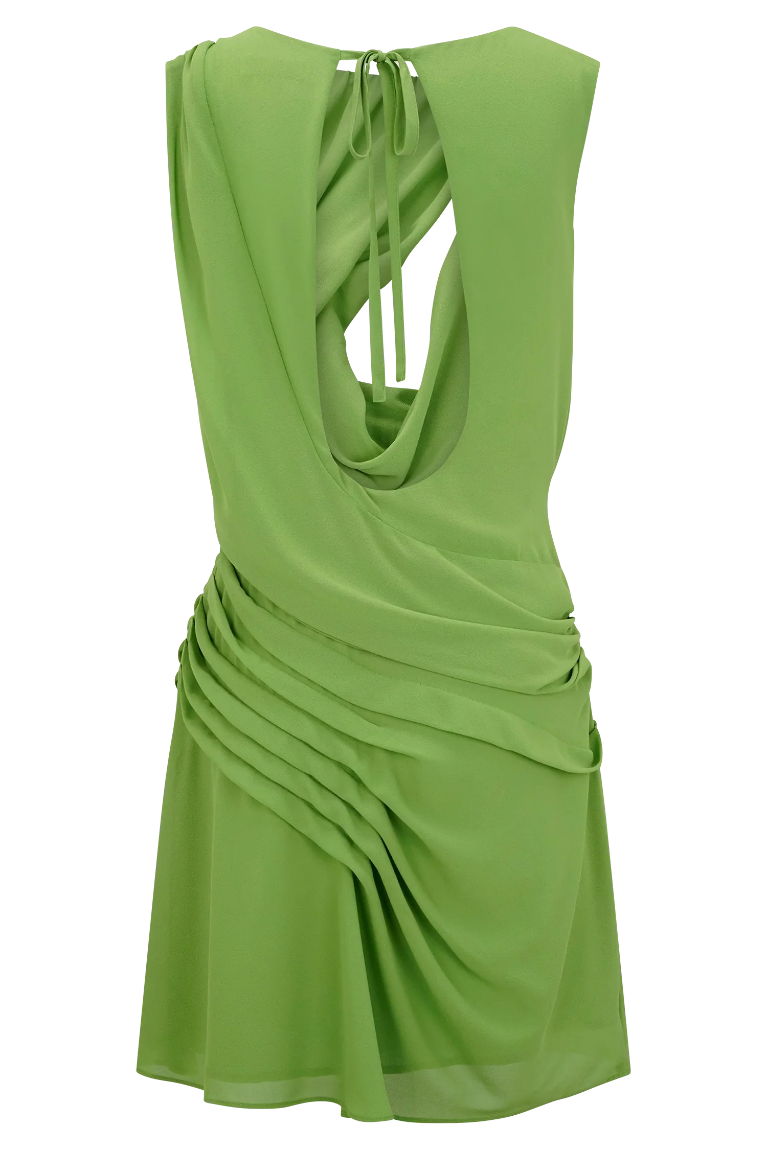 Oria Chiffon Mini Dress Green