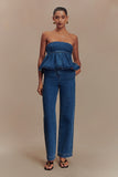 Rayne Wide Leg Denim Jeans 90S Blue