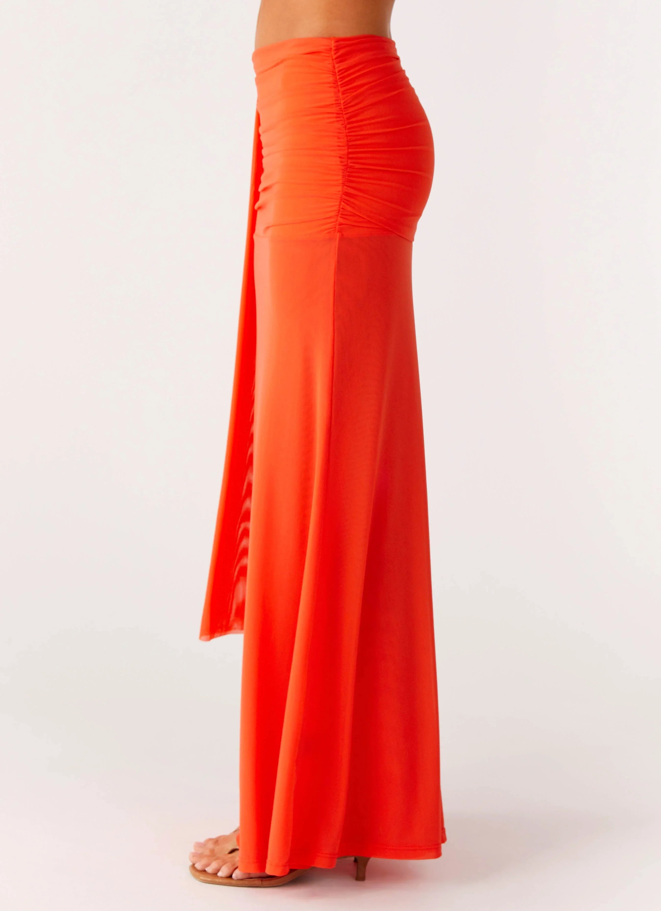 Blaze Maxi Skirt Fire Red