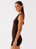 Radia Mini Dress Chocolate