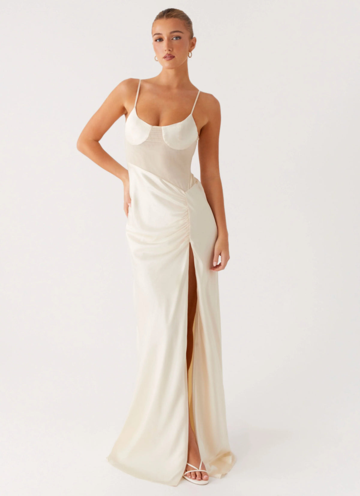 Rising Sun Maxi Dress Off White