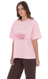LA Graphic T Shirt in Pink