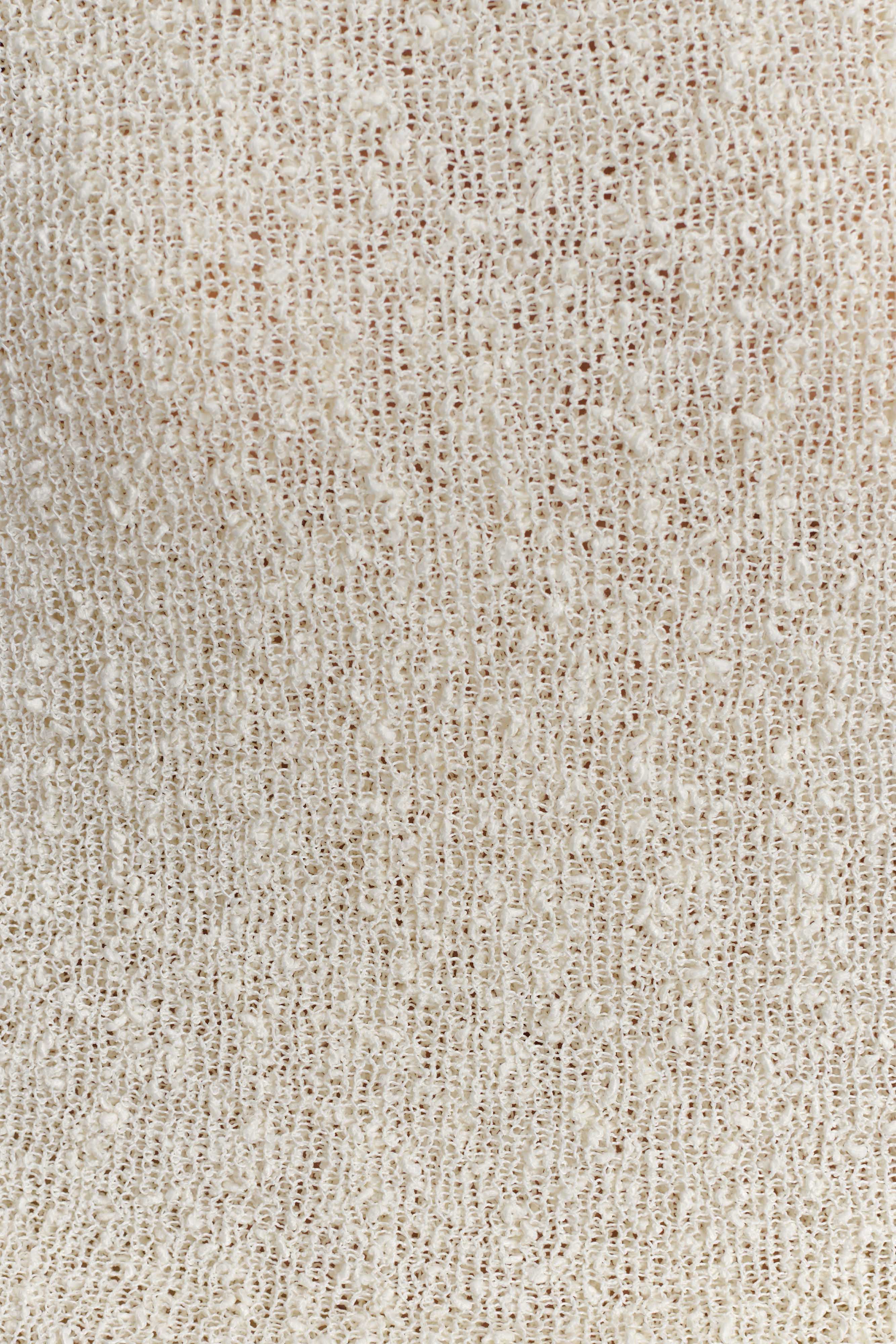 Marisol Off Shoulder Boucle Maxi Dress Ivory